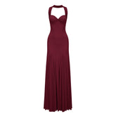 RĂªverie Red Sweetheart Neck Maxi Dress