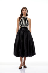 Trinity White Faux Pearl Body Chain