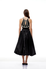 Trinity White Faux Pearl Body Chain