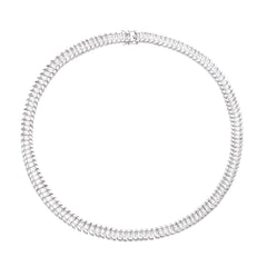 Albane Silver Tone Crystal-Embellished Necklace