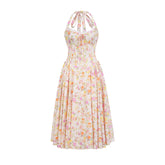 Odette floral-print halterneck midi dress (Final Sale)