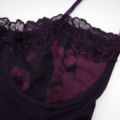 Róisín purple floral-print midi dress (Final Sale-US Only)