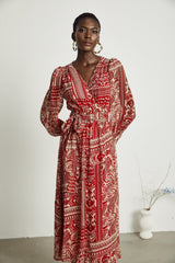 Camille pattern-print midi dress (Final Sale-US Only)