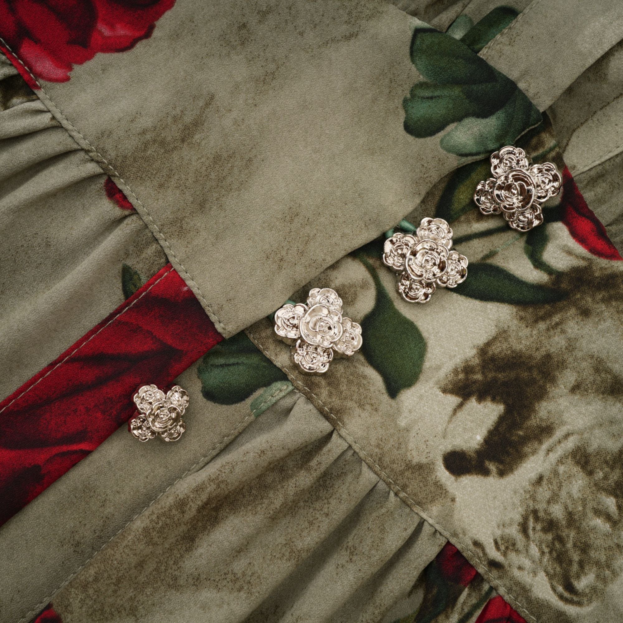 Mélisande floral-print V-neck midi dress (Final Sale-US Only)