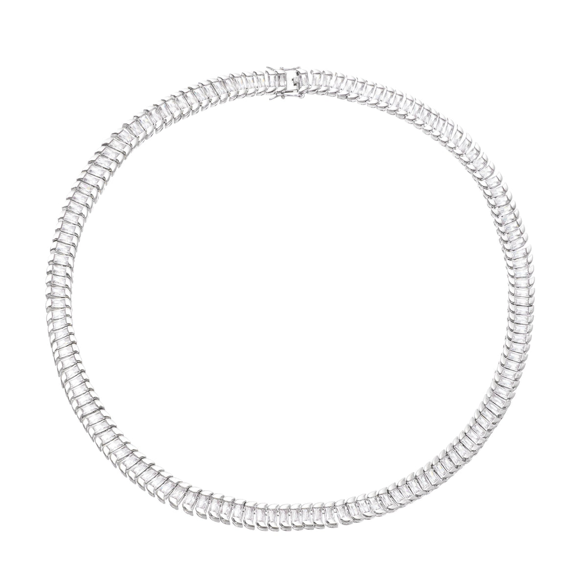 Albane Silver Tone Crystal-Embellished Necklace