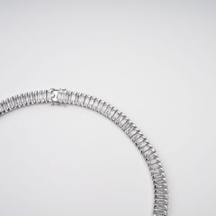 Albane Silver Tone Crystal-Embellished Necklace