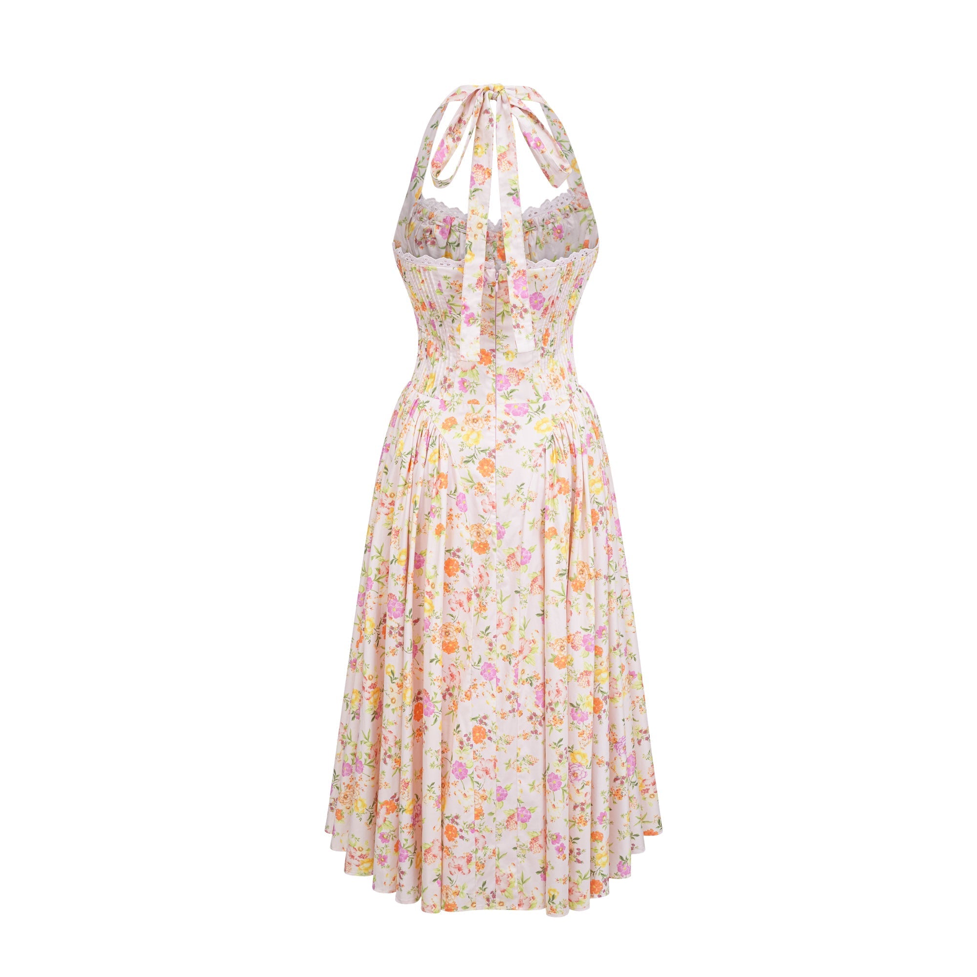 Odette floral-print halterneck midi dress (Final Sale)