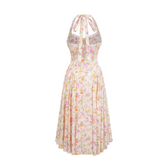 Odette floral-print halterneck midi dress (Final Sale)