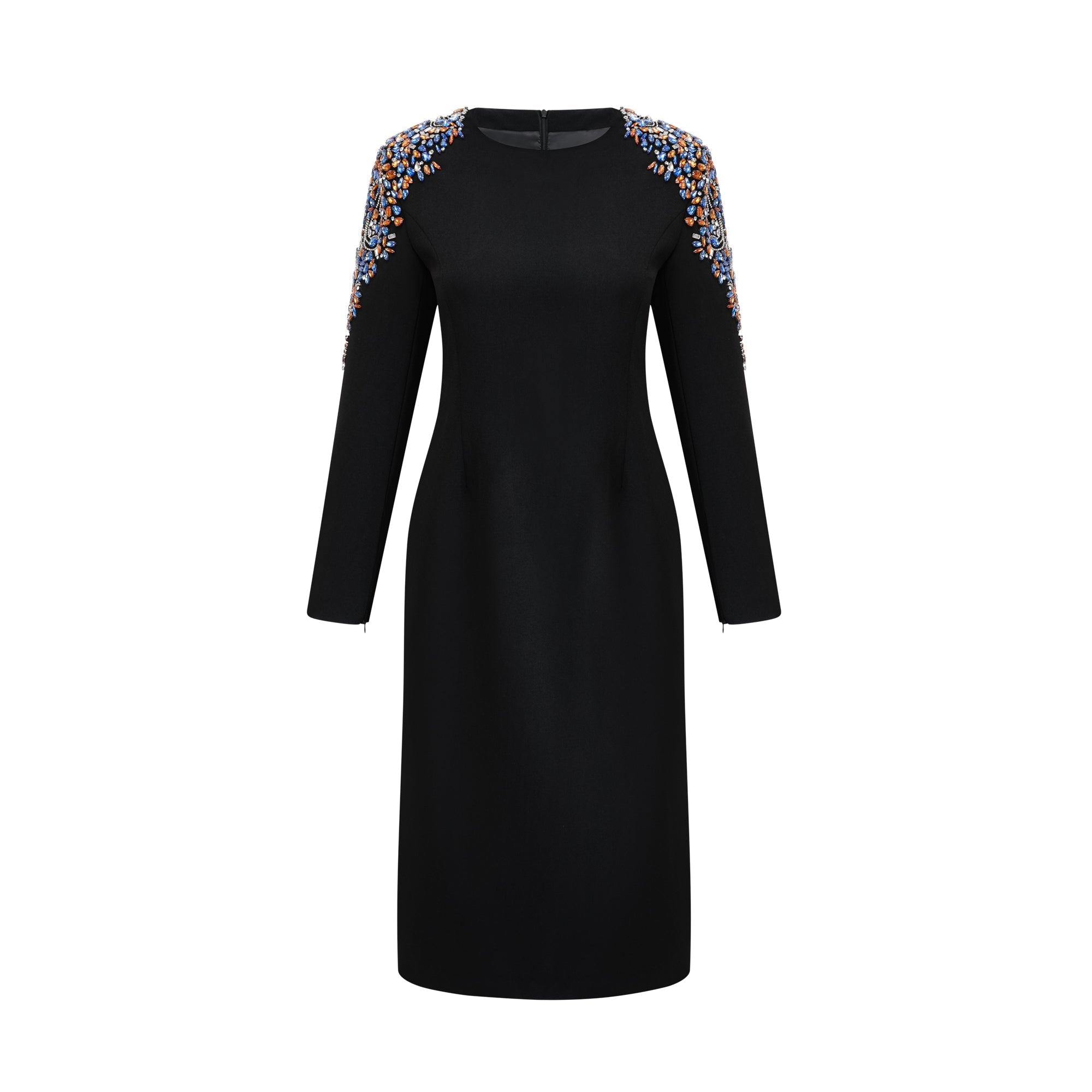 Maëlys black crystal-embellished midi dress (Final Sale-US Only)