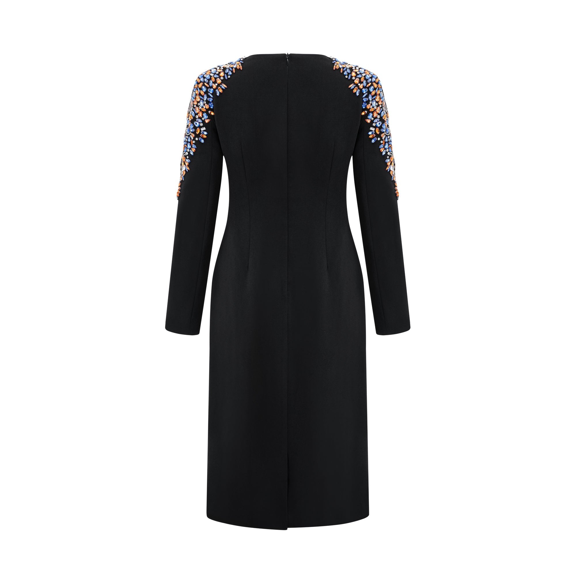 Maëlys black crystal-embellished midi dress (Final Sale-US Only)