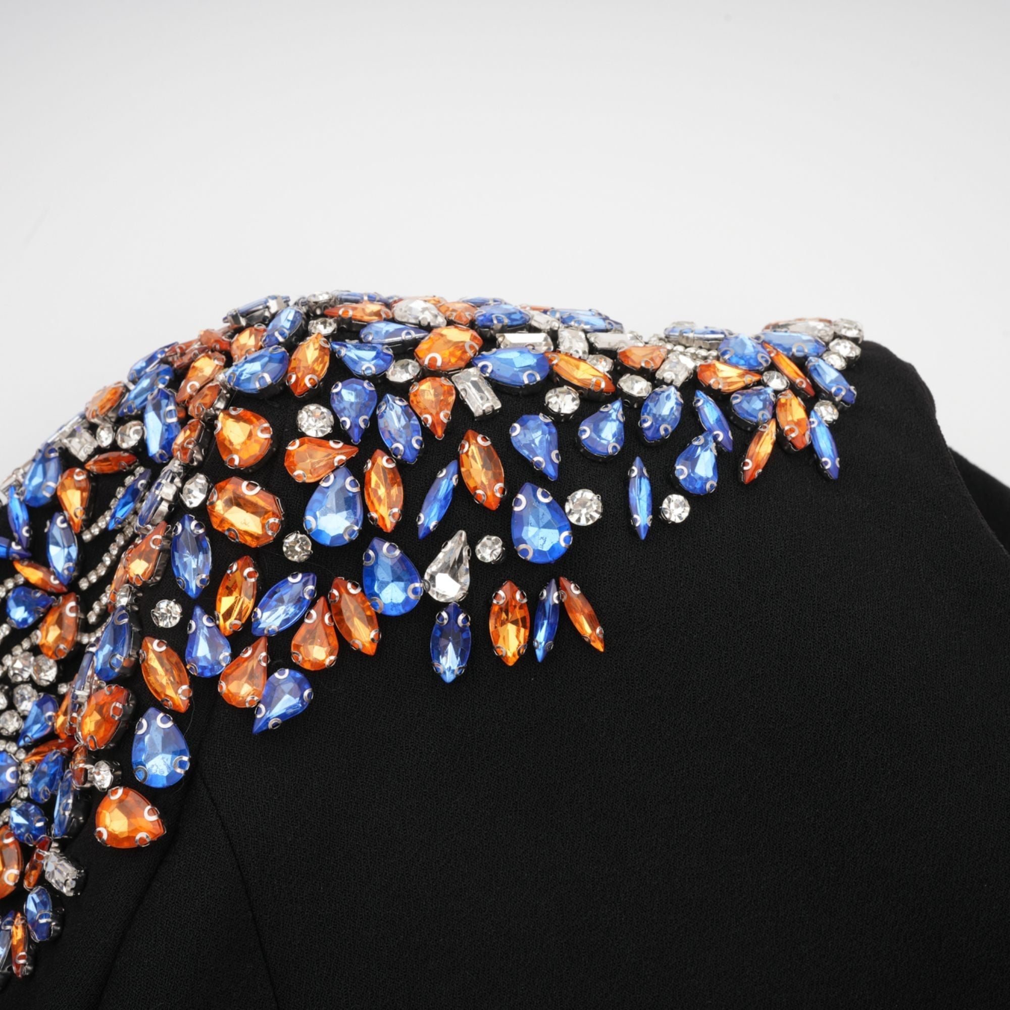 Maëlys black crystal-embellished midi dress (Final Sale-US Only)