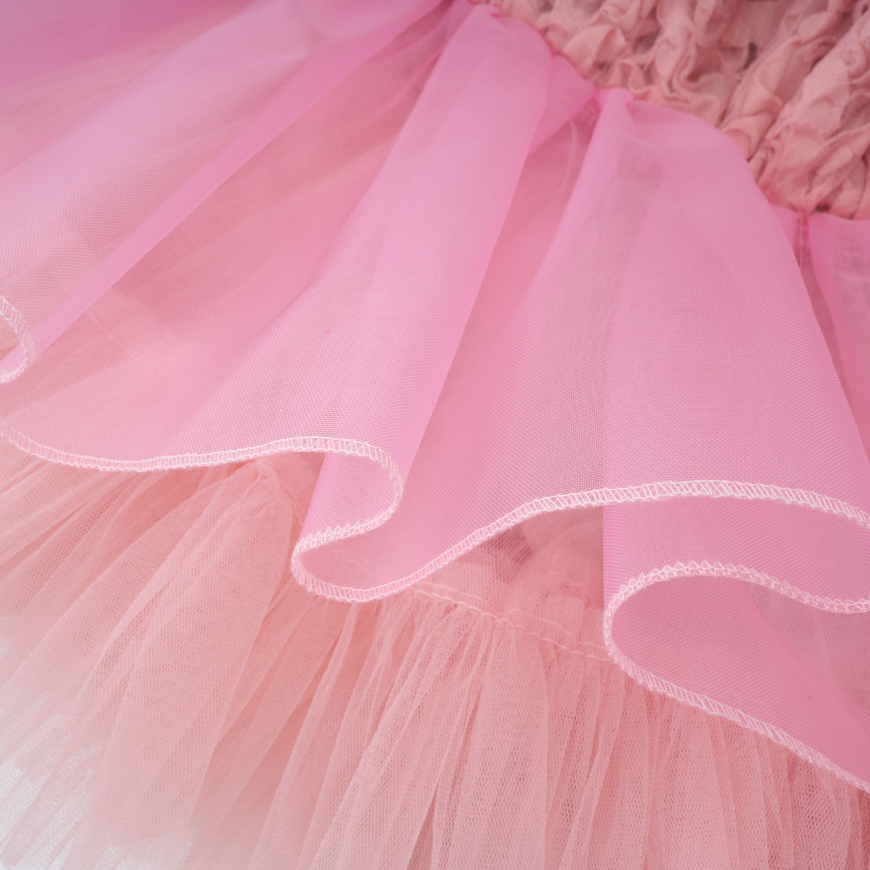 Rachel Pink 3D Petal Tulle Mini Dress