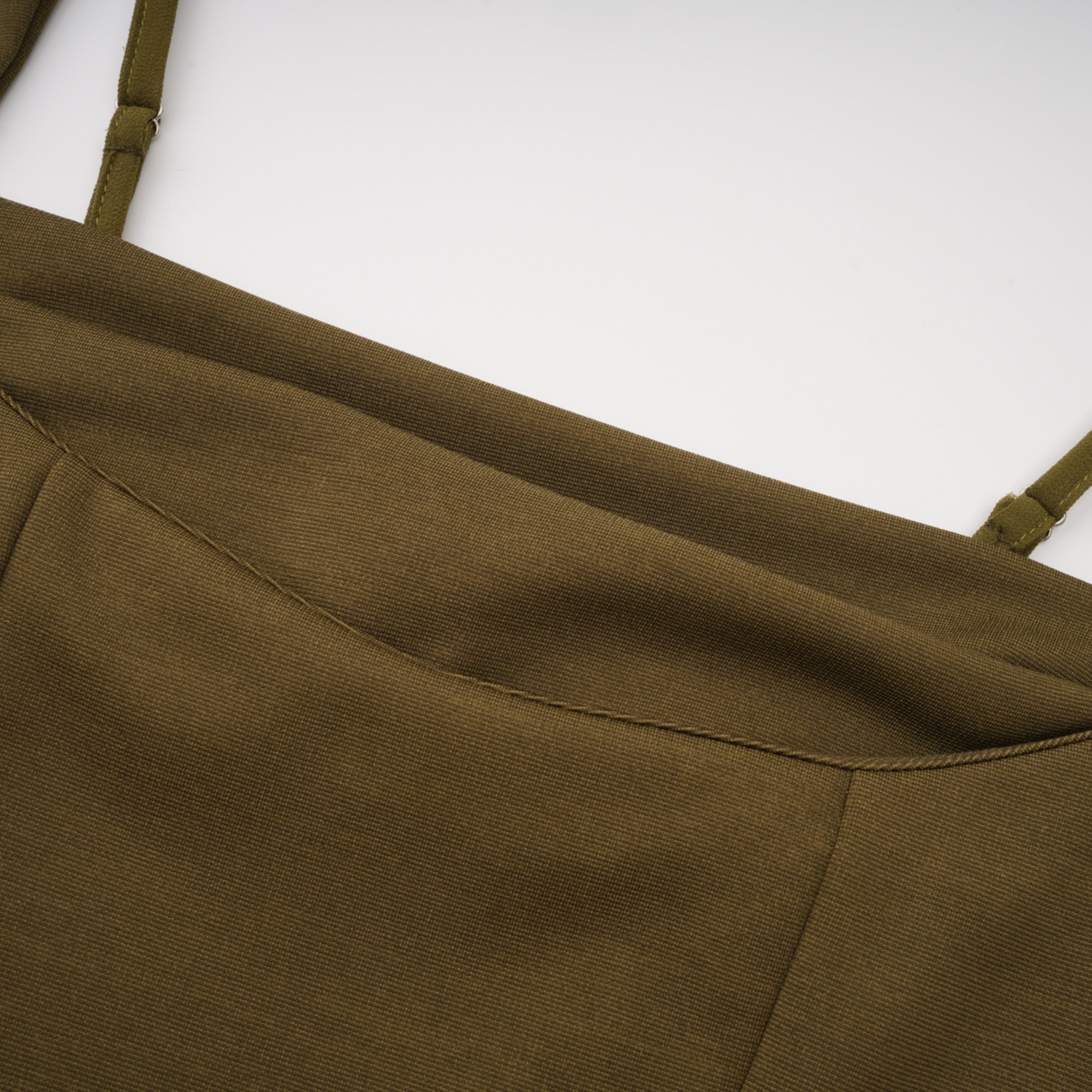 Sidonie Atrovirens Asymmetrical Maxi Gown (Without Gloves)