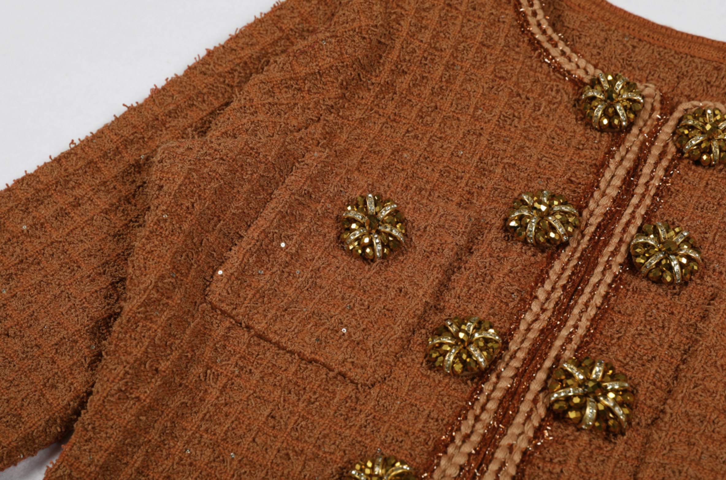 Leona Brown Textured Knit Midi Dress