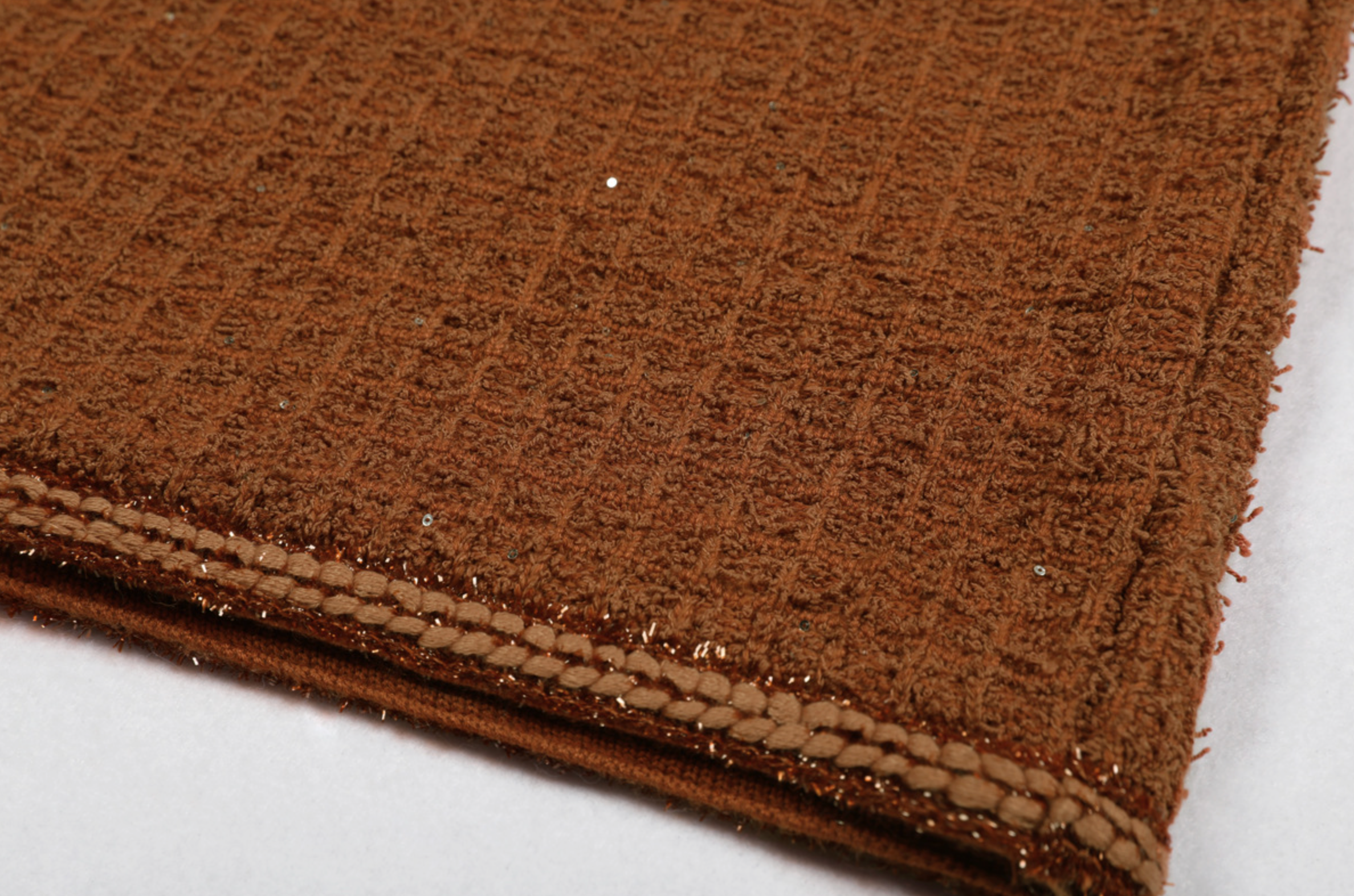 Leona Brown Textured Knit Midi Dress